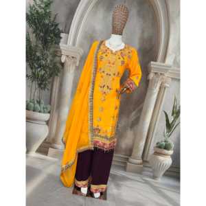 Ensemble Dupatta haut-bas et magnifique pour femmes - Product Image 4