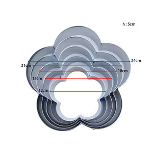 Stainless Steel Eco-Friendly Flower Cookie Cutters Set 4 Piece Biscuit Mold Kit for Baking Fondant Sandwich DIY - Product Image 6
