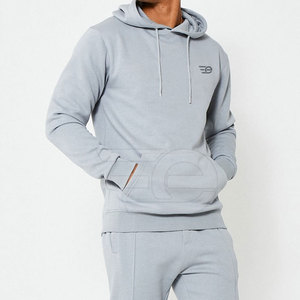 Winter Casual Solid <b>Men</b> Hooded Tracksuits 100% Cotton Quick Dry Breathable Lightweight Jogging Sports Training - Product Image 4