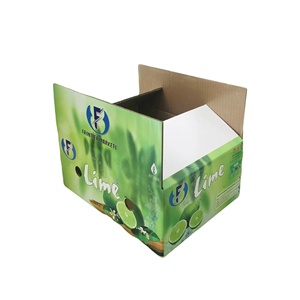 Cajas de Cartón Corrugado Reciclado Impresas Offset al por Mayor, de 5 Capas, Autoarmables, para Batata de 5 kg, Agricultura - Product Image 1