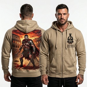 Sweat à capuche rouge personnalisé pour homme, imprimé graphique théâtral, streetwear, pull-over en molleton épais de haute qualité, fabricant de vêtements - Product Image 3