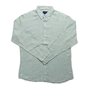 Camisas a cuadros informales de calidad superior para hombre, diseño personalizado, elegante, ajustado, de talla grande, transpirable, de algodón teñido liso - Product Image 5