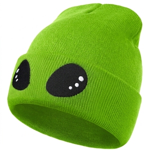 Gorro de Punto Personalizado con Lentejuelas Bordadas, Gorro de Invierno Cálido de Acrílico con Puño, Gorra de Calavera a Rayas Unisex, Moda Urbana OEM - Product Image 2