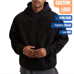 Sweat-shirt à capuche surdimensionné avec logo personnalisé, 100% coton, sweat-shirt à capuche pour homme avec poche, streetwear, vêtements d'hiver - Product Image 1
