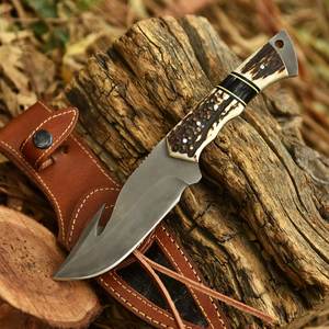 Cuchillo utilitario de punta afilada SHARP POINT TRADES, hoja de acero, mango de madera, espalda recta, no ajustable, 0.5mm de grosor, 6.7in de largo total - Product Image 5