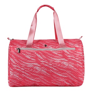 Sac de voyage et de sport ZIG ZAG DIGITAL PEARL DUFFLE PINK élégant et spacieux, disponible à la vente - Product Image 1