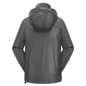 Outdoor Travel Lightweight <b>Packable</b> Waterproof Windproof Hooded Breathable Quick Dry Unisex Autumn Running Windbreaker <b>Jacket</b> - Product Image 3