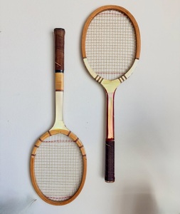 Unisex Customize All Sizes and Colours Wooden Badminton Racket Tennis With Gripy Soft Handle Hard <b>Netting</b> and Custom Logo - Product Image 2