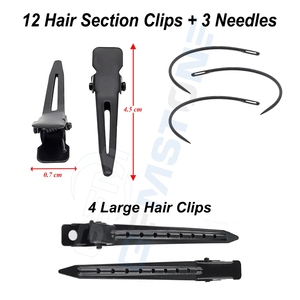 Professional Hair Extension Tool Kit Set – Micro <b>Beads</b> Pliers Loop Hook <b>Needles</b> & Section Clips – Complete Hair Extension Inst - Product Image 3