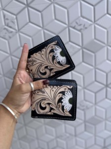 Nueva Cartera de Cuero Hecha a Mano 2026 al por Mayor para Hombre, Cartera Larga con Cremallera Multiusos, Cartera de Moda con Diseño Floral, Portamonedas, Regalo, ¡Gran Venta! - Product Image 1