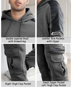Conjuntos Deportivos Casuales con Capucha para Hombre, Invierno, Logotipo Personalizado, Corte Regular, Traje Deportivo de Alta Calidad - Product Image 4