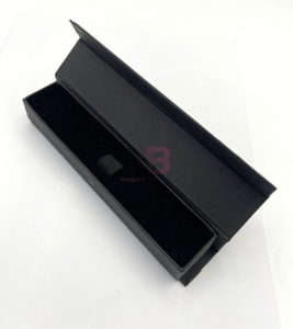 Caja de Embalaje Personalizada para Pinzas de Pestañas de Plástico Negro, Punta Suave, Estuche de Cartón Individual, Logotipo Personalizado, Marca Privada - Product Image 2