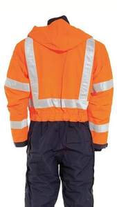 Combinaisons de travail en polyester bleu longues et résistantes à la chaleur pour hommes, uniformes de sécurité haute visibilité, protection contre les incendies de niveau D - Product Image 2