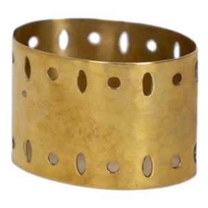 Anillo de servilletas de diseño Redondo, hoja gruesa de Metal, chapado en oro, decorativo, venta al por mayor - Product Image 1