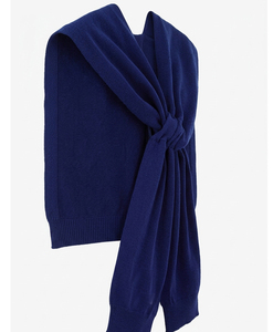 Custom Logo Oversized Knitted Shawl <b>Wrap</b> Thick Winter Thermal <b>Blanket</b> Scarf Factory Outlet - Product Image 4