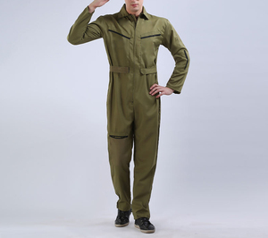 Combinaison de pilote, uniforme de pilote, fermeture éclair sur le devant, tissu résistant, combinaison de travail pour l'aviation, vêtement de travail flexible pour l'aviation - Product Image 3