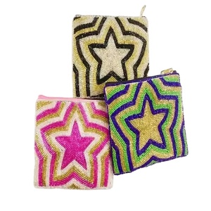 Monedero de tela y cuentas de semillas, ligero y portátil, para Mardi Gras Good Times Roll - Product Image 1