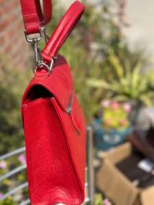 Sac fourre-tout messager pour femme, style bohème, fait main, en cuir pleine fleur véritable, motifs animaliers purs, fermeture éclair, durable, collection Printemps - Product Image 3