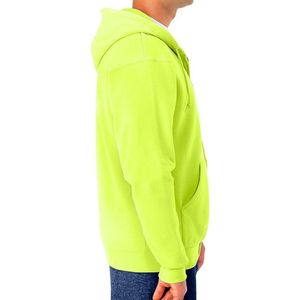 เสื้อฮู้ดออกกำลังกายสีเหลืองนีออน น้ำหนักเบา ซิปเต็มตัว สำหรับออกกำลังกาย วิ่ง ฟิตเนส และกิจกรรมกลางแจ้ง - Product Image 3