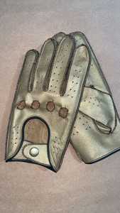 Guantes de Motocicleta de Cuero Marrón, Largos hasta la Muñeca, Transpirables, Sin Forro, Ecológicos, Estilo Retro Deportivo, para Ciclismo, Uso en Primavera y Otoño - Product Image 6