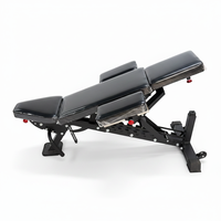 Banc d'entraînement multifonctionnel en acier avec fonctions de sécurité, chaise de musculation réglable, équipement de fitness pour salle de sport