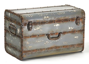 Historic Inspired Metal <b>Storage</b> Trunk Perfect For Collectibles Travel Memories And Home Essentials <b>Storage</b> <b>Bin</b> From India - Product Image 6
