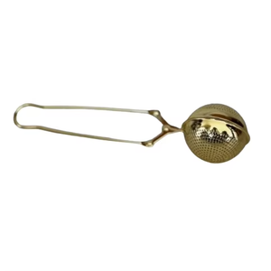 Golden Metal <b>Strainer</b> with Handle Durable Kitchen <b>Colander</b> for Straining Food - Product Image 6