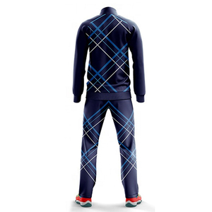 Unisex Navy Blue Solid Tracksuit Full <b>Zip</b> <b>Hooded</b> Breathable Lightweight Fleece Winter Sporty Wear Side Pockets Loose Fit - Product Image 3
