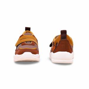 Chaussures de jogging décontractées style basket-ball moutarde pour garçons KD1797 - Product Image 2