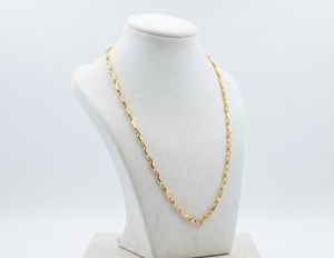 Cadena de Oro con Diseño de Onda Trenzada DIVYORO - Product Image 1