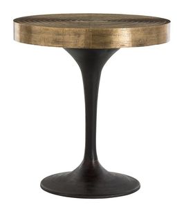 Belle table d'appoint en métal avec structure minimaliste et compacte, idéale pour le coin du canapé, la chambre ou le salon. - Product Image 2