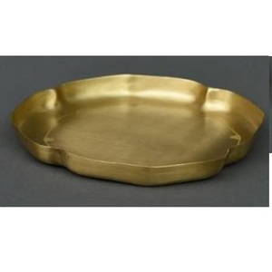 Multipurpose Use Serving Tray Food Cake Dessert Serving Platter Tray Nickel Plated Metal Modern Luxury Customizable Tray - Product Image 3