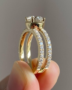 Iced Jewelz 1.75ct Premium Quality Moissanite Diamond Ring 18k Yellow Gold Marquise Cut Halo Setting Style Religieux pour - Product Image 3