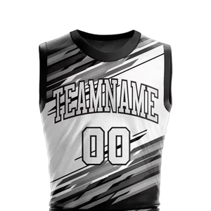 Uniforme de basket-ball personnalisé professionnel pour unisexe avec motifs animaux/lettres/caractères, tissu respirant, logo sur le devant - Product Image 5
