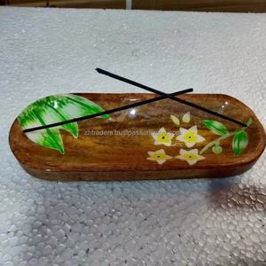 ที่ใส่ธูปไม้หรูหราพร้อมที่รองเถ้า สำหรับพิธีกรรมทางศาสนา ใช้ตกแต่งบ้าน เหมาะเป็นของขวัญในเทศกาลอีดและรอมฎอน - Product Image 1