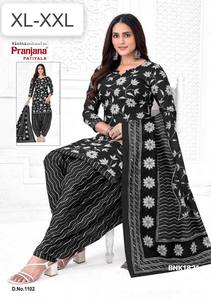<b>Top</b> Quality Pure Cotton with Printed Design Readymade Kurti-Patiyala-Dupatta Set Collection Supplier from Surat <b>Indian</b> Exporter - Product Image 2