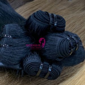 Extensions de cheveux Remy à double trame de Machine de Style droit naturel de qualité supérieure 100% vendeur vietnamien aligné sur les cuticules humaines brutes européennes - Product Image 5