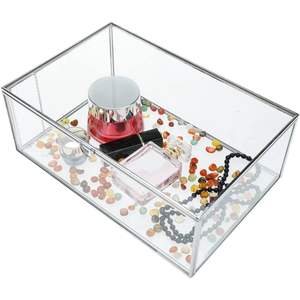 Caja de Joyería de Vidrio Hexagonal de Estilo Nórdico, Organizador de Maquillaje Transparente, Decoración Estética para Habitación, Vitrina de Vidrio, Caja de Recuerdos de Vidrio - Product Image 4