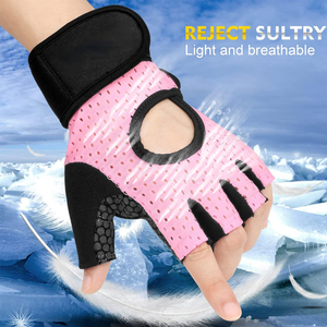 Custom Gym Weightlifting Gloves Soft Spandex Fabric Workout Fitness Gloves Hand Fit Sports New Design Factory Direct <b>Sale</b> - Product Image 3