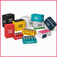 Cajas de Embalaje para Bebidas Ecológicas, Reciclables y Reutilizables, Paquete de 6, con Grabado en Cuatro Colores para Cerveza, Refrescos, Té y Jugos, Venta al Por Mayor