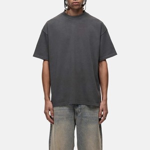 T-shirts gris à col rond pour hommes, coupe ample, effet délavé à l'acide, fabriqués au Pakistan, haute qualité, vente en gros à prix abordable - Product Image 5