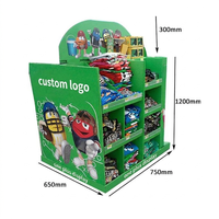 Palette de présentation pliable personnalisée en carton écologique, empilable, autoportante, design portable, assemblage facile pour la vente au détail