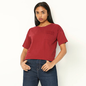 Camiseta de Cuello Redondo para Mujer, Modal Viscosa, Ligera, Transpirable, Manga Corta, Informal, para Uso Diario, para Exportación - Product Image 1
