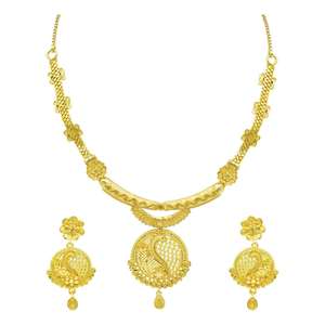 Juego de Joyería al por Mayor Chapado en Oro de 14K, 18K, 24K, Collares con Diseño Tradicional, Estilo Turco y Dubái - Product Image 4