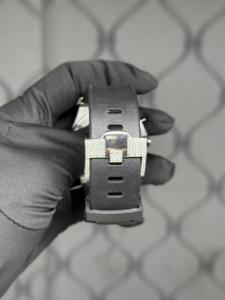 Reloj Cronógrafo de Lujo con Incrustaciones de Moissanita, Tono Dorado y Plateado, Esfera Completamente Pavimentada, Estilo Hip Hop - Product Image 3