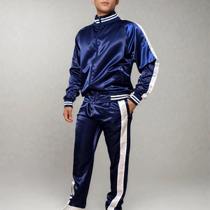 Ensembles de survêtements pour hommes, survêtements à fermeture éclair intégrale, ensembles de jogging décontractés, vestes et pantalons de sport, tenues en 2 pièces - Product Image 1