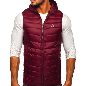 Gilet matelassé chaud d'hiver pour femme, coupe classique, sans manches, en polaire douce, avec pompon - Product Image 1