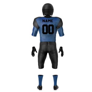 Ensemble d'uniformes de football américain personnalisés avec impression par sublimation, pantalon robuste anti-humidité, tenue de sport pour match - Product Image 3