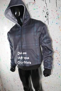 Sweat-shirts à fermeture éclair pour hommes, 100% coton, coupe classique vintage, hiver - Product Image 5