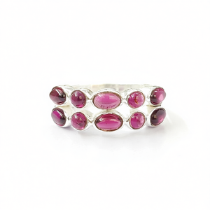 Fine <b>Ring</b> with Multi <b>Garnet</b> (3.8 Grams) - Product Image 2